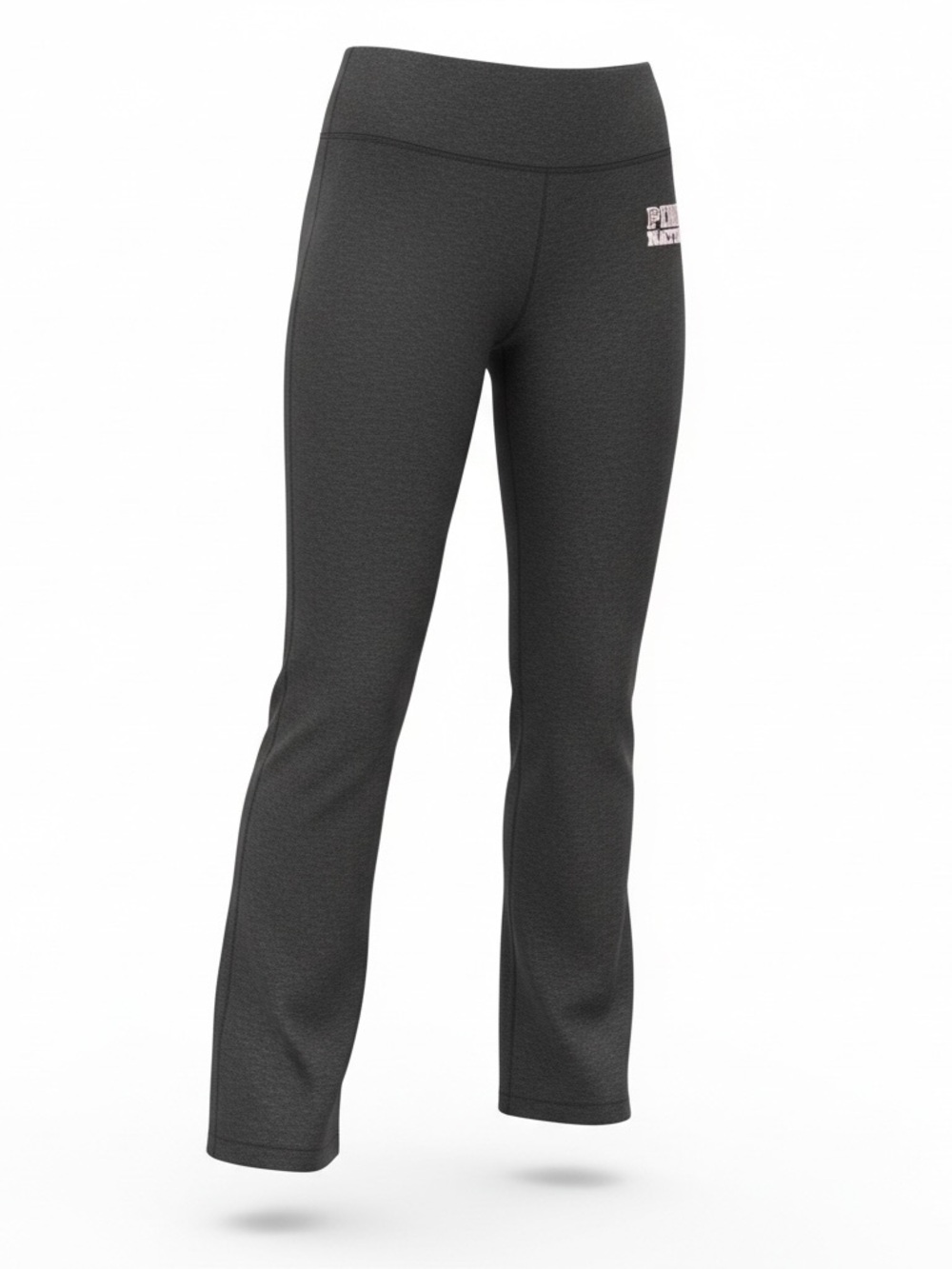 PINK Victoria's Secret Gray Flare Leggings with Pink Logo size Large